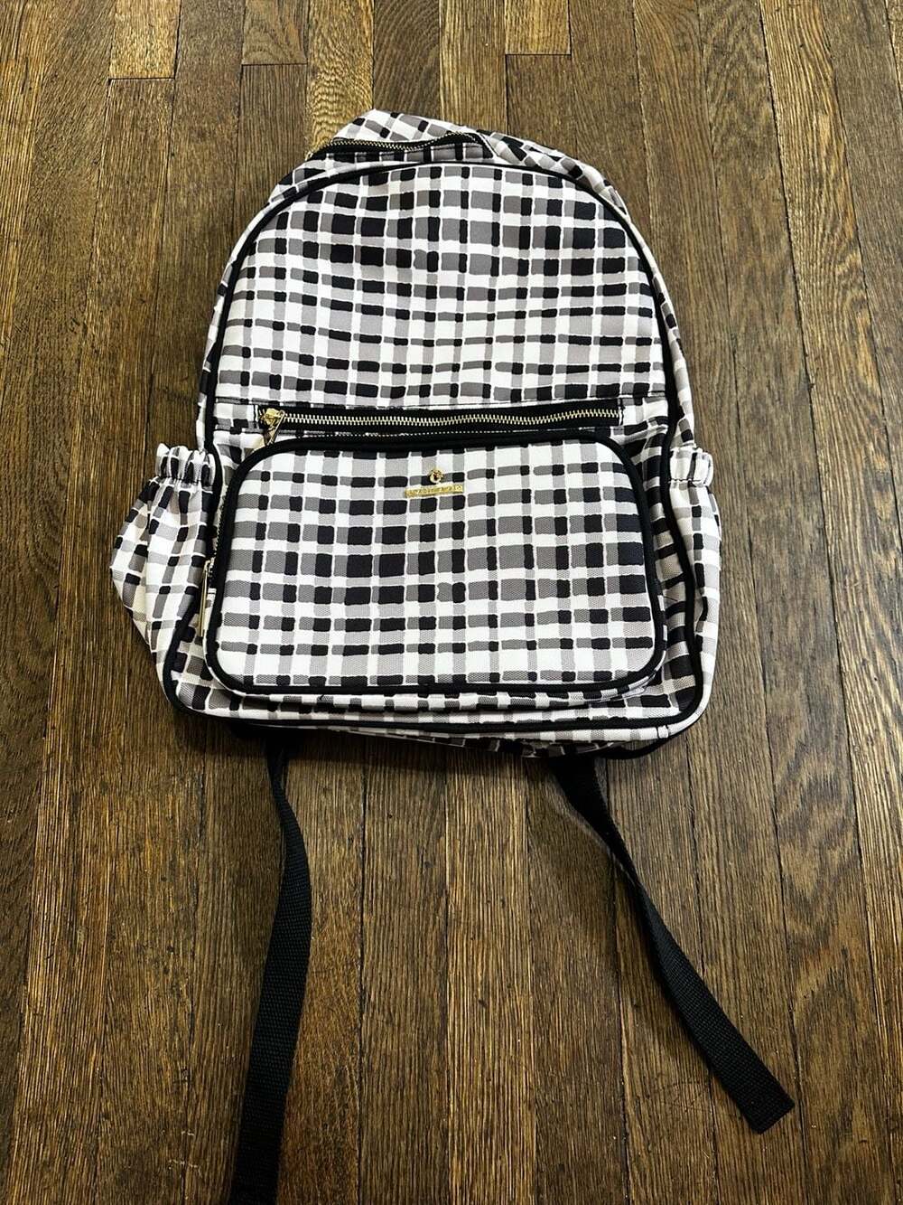 Spartina 449 Black and White Plaid Backpack